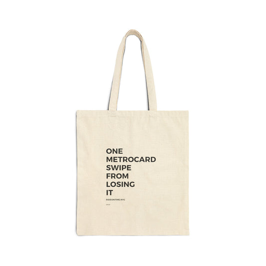 On the Edge — But Catching Trains Tote